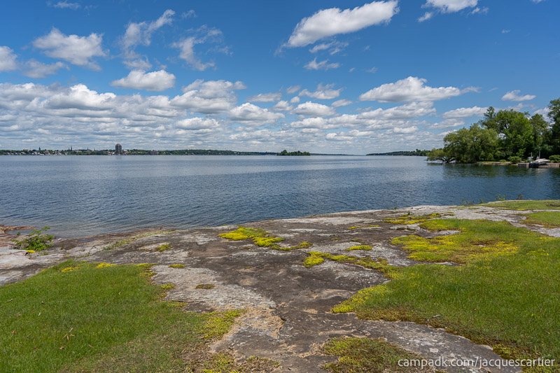 Campsite Photo of Site 111 at Jacques Cartier State Park, New York - View from Shoreline