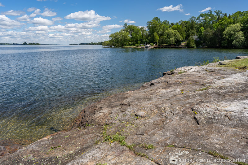 Campsite Photo of Site 111 at Jacques Cartier State Park, New York - Shoreline