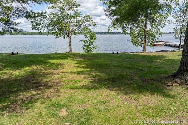 Campsite Photo of Site 45 at Jacques Cartier State Park, New York - Looking at Site from Part Way In