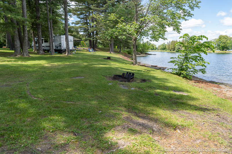 Campsite Photo of Site 45 at Jacques Cartier State Park, New York - Cross Site View