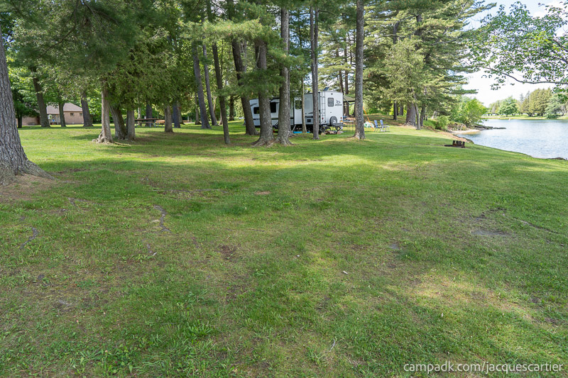 Campsite Photo of Site 45 at Jacques Cartier State Park, New York - Cross Site View