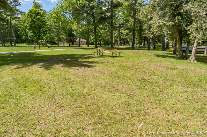 Campsite Photo of Site 45 at Jacques Cartier State Park, New York - Cross Site View