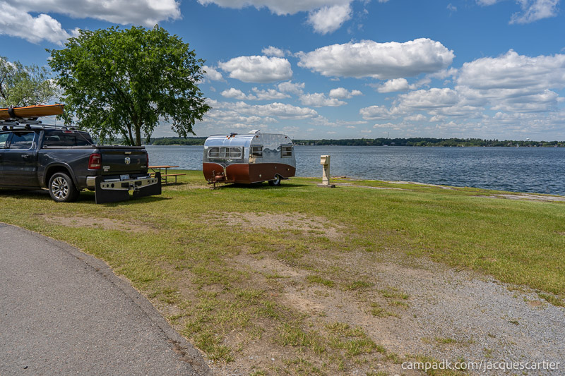Campsite Photo of Site 111 at Jacques Cartier State Park, New York - Looking at Site from Road
