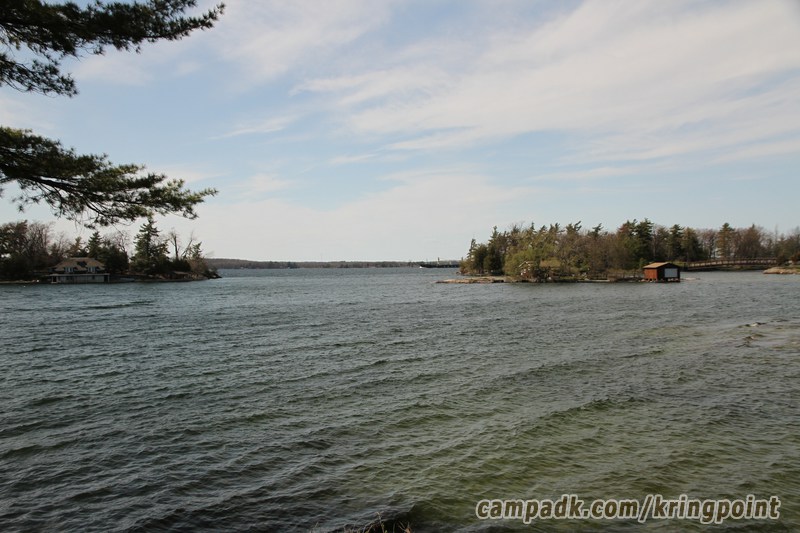 Campsite Photo of Site 19 at Kring Point State Park, New York - View from Shoreline