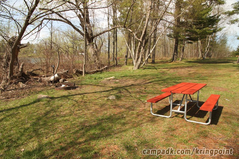 Campsite Photo of Site 2 at Kring Point State Park, New York - Cross Site View