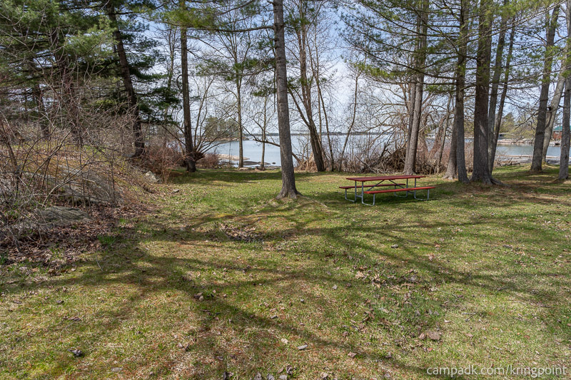 Campsite Photo of Site 2 at Kring Point State Park, New York - Looking at Site from Part Way In