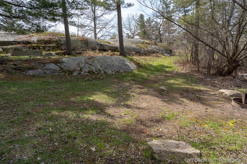 Campsite Photo of Site 2 at Kring Point State Park, New York - Cross Site View