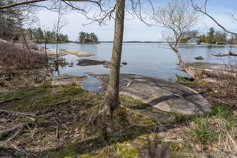 Campsite Photo of Site 2 at Kring Point State Park, New York - Shoreline