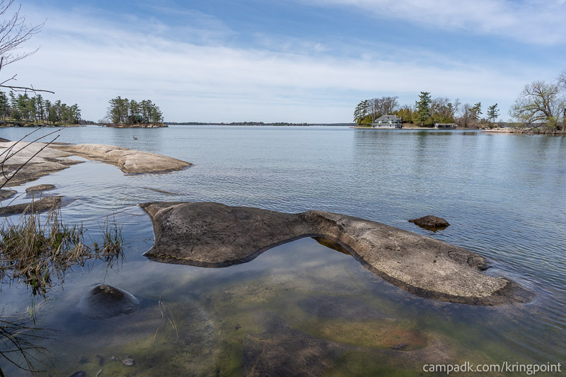 Campsite Photo of Site 2 at Kring Point State Park, New York - Shoreline