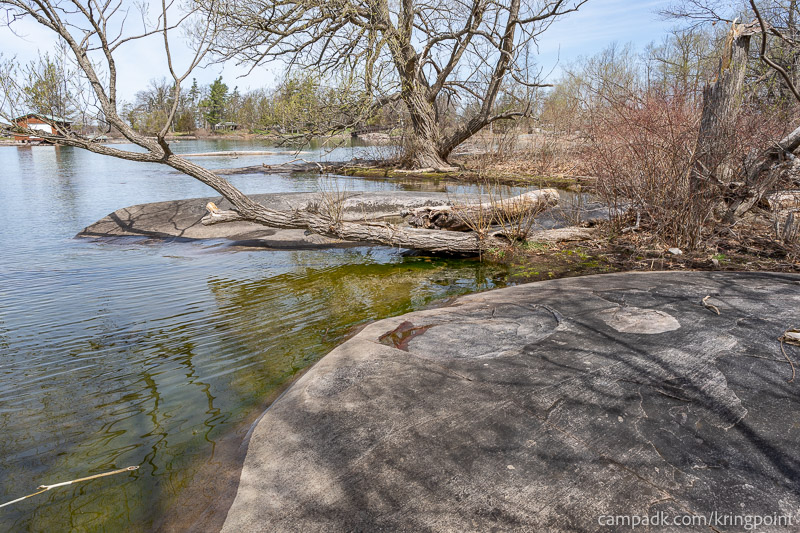 Campsite Photo of Site 2 at Kring Point State Park, New York - Shoreline