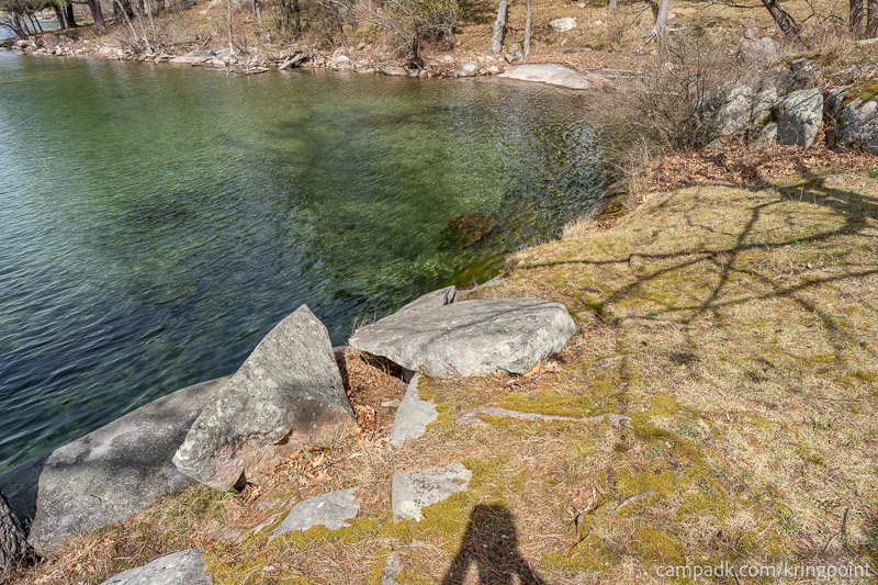 Campsite Photo of Site 19 at Kring Point State Park, New York - Shoreline