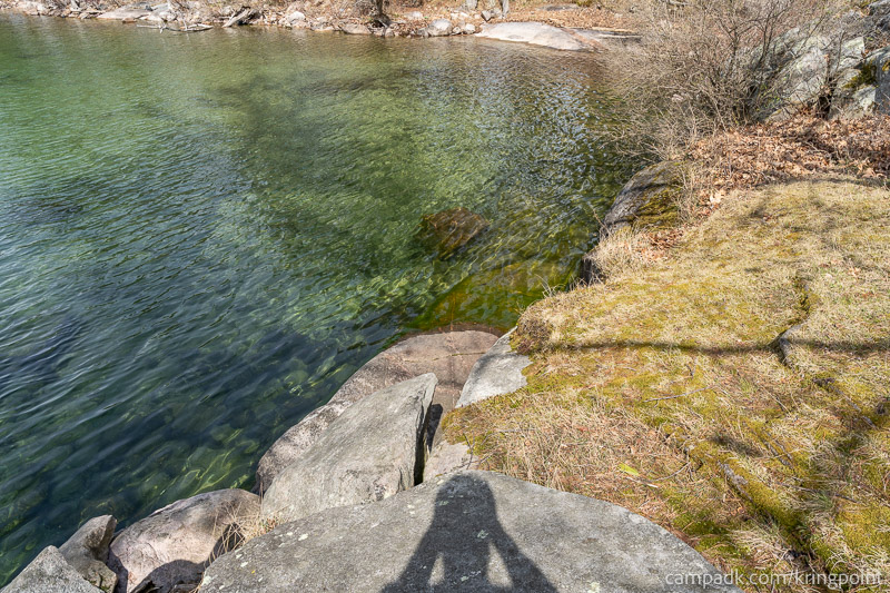 Campsite Photo of Site 19 at Kring Point State Park, New York - Shoreline