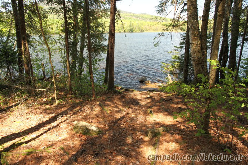 Campsite Photo of Site 42 at Lake Durant Campground, New York - Pathway Down to Water