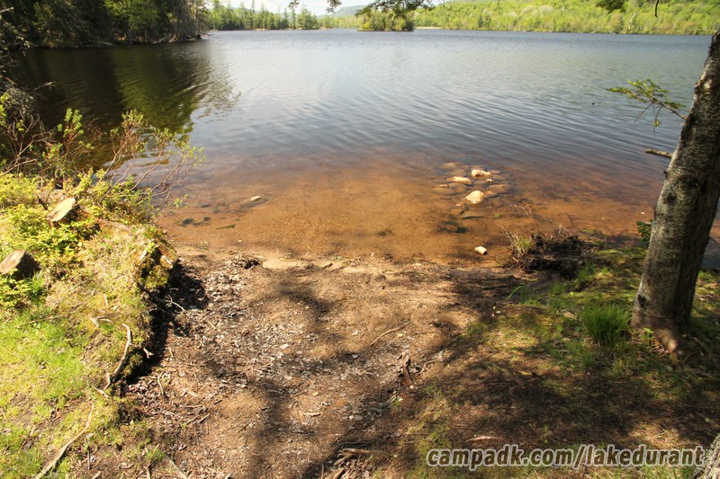 Campsite Photo of Site 51 at Lake Durant Campground, New York - Shoreline