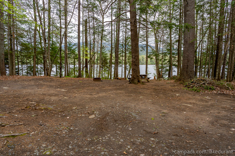 Campsite Photo of Site 42 at Lake Durant Campground, New York - Looking at Site from Part Way In