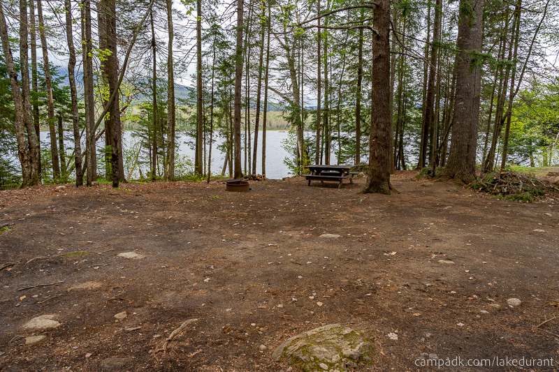 Campsite Photo of Site 42 at Lake Durant Campground, New York - Looking at Site from Part Way In