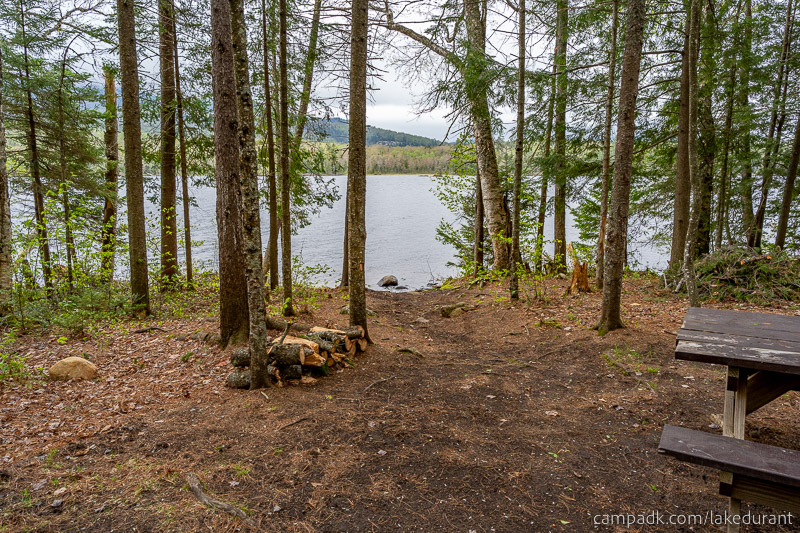 Campsite Photo of Site 42 at Lake Durant Campground, New York - Pathway Down to Water