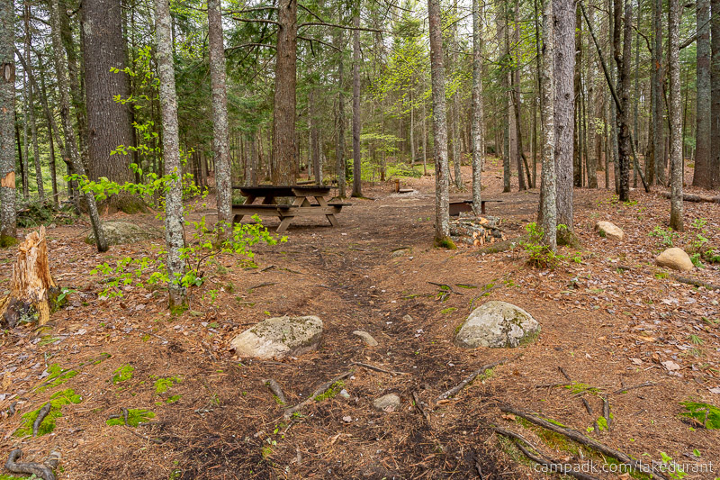 Campsite Photo of Site 42 at Lake Durant Campground, New York - Returning Along Pathway from Water