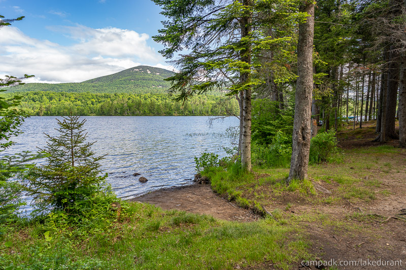 Campsite Photo of Site 51 at Lake Durant Campground, New York - Cross Site View