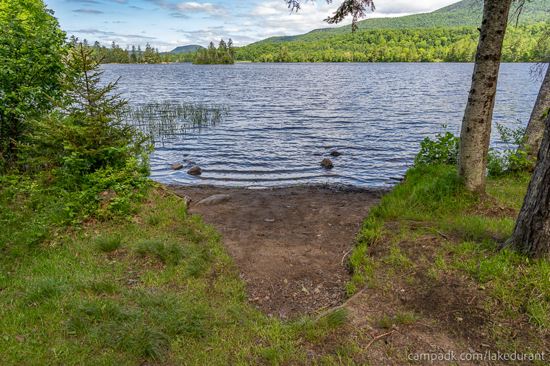 Campsite Photo of Site 51 at Lake Durant Campground, New York - Shoreline