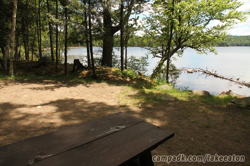 Campsite Photo of Site 47 at Lake Eaton Campground, New York - Cross Site View