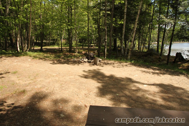 Campsite Photo of Site 47 at Lake Eaton Campground, New York - Cross Site View