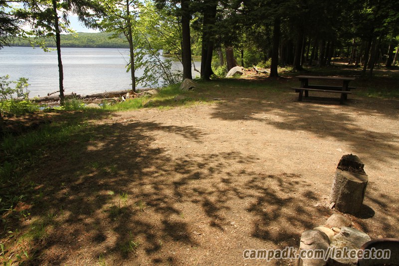 Campsite Photo of Site 47 at Lake Eaton Campground, New York - Cross Site View