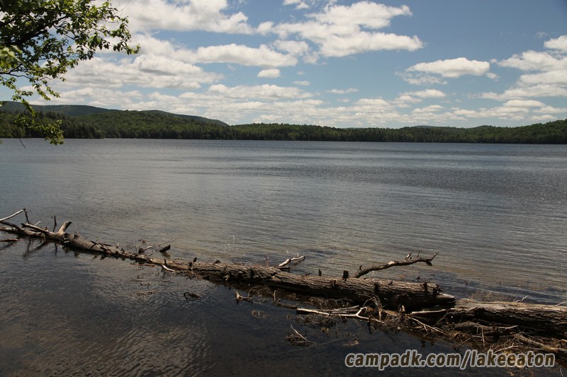 Campsite Photo of Site 47 at Lake Eaton Campground, New York - View from Shoreline
