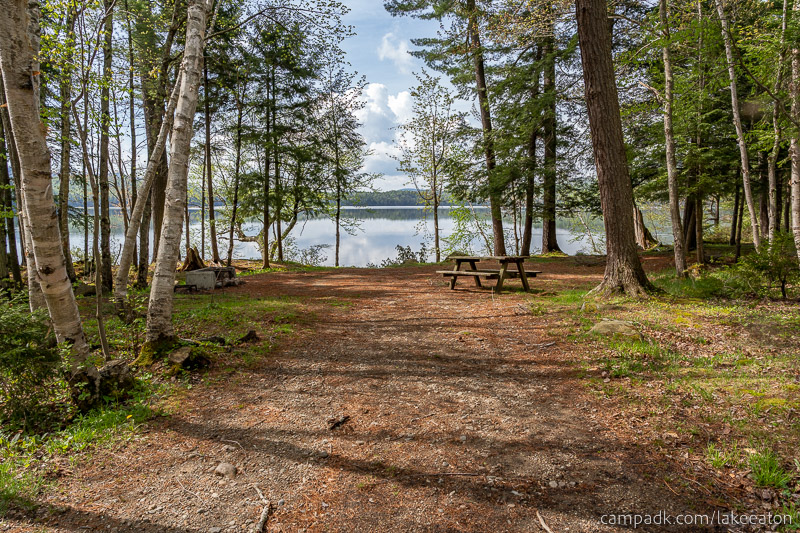 Campsite Photo of Site 47 at Lake Eaton Campground, New York - Looking at Site from Part Way In