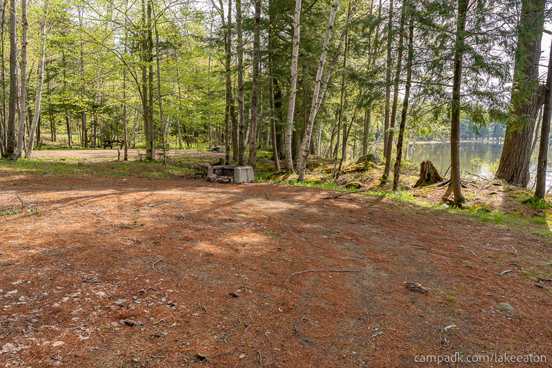Campsite Photo of Site 47 at Lake Eaton Campground, New York - Cross Site View