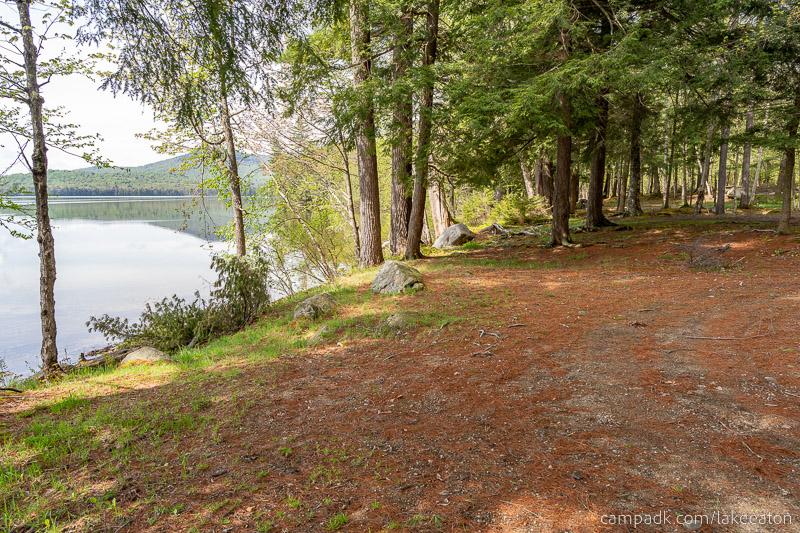 Campsite Photo of Site 47 at Lake Eaton Campground, New York - Cross Site View