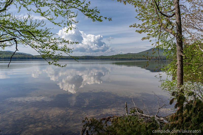 Campsite Photo of Site 47 at Lake Eaton Campground, New York - View from Shoreline