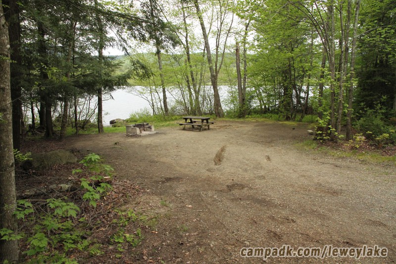 Campsite Photo of Site 111 at Lewey Lake Campground, New York - Looking at Site from Road