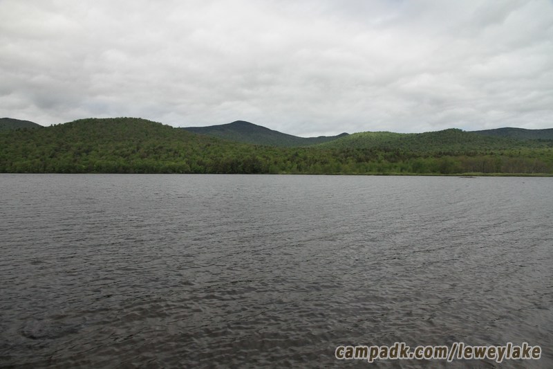 Campsite Photo of Site 111 at Lewey Lake Campground, New York - View from Shoreline