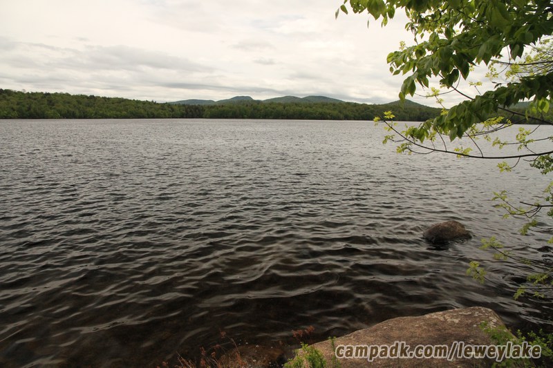 Campsite Photo of Site 3 at Lewey Lake Campground, New York - View from Shoreline