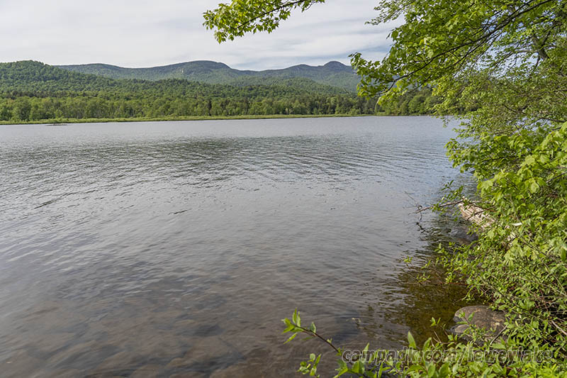 Campsite Photo of Site 111 at Lewey Lake Campground, New York - View from Shoreline