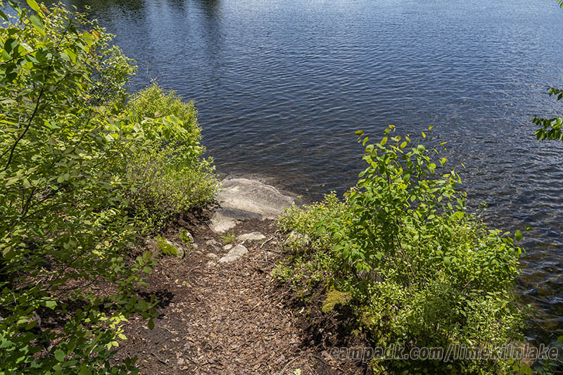 Campsite Photo of Site 10 at Limekiln Lake Campground, New York - Shoreline
