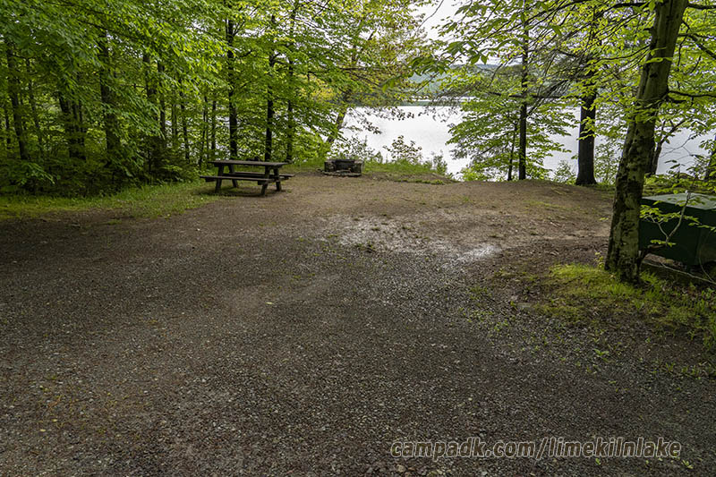 Campsite Photo of Site 162 at Limekiln Lake Campground, New York - Looking at Site from Road