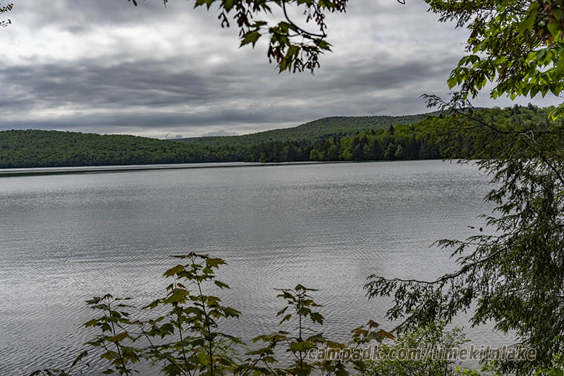 Campsite Photo of Site 162 at Limekiln Lake Campground, New York - View from Shoreline