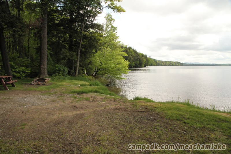 Campsite Photo of Site 166 at Meacham Lake Campground, New York - Cross Site View