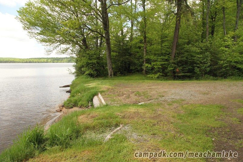 Campsite Photo of Site 166 at Meacham Lake Campground, New York - Cross Site View