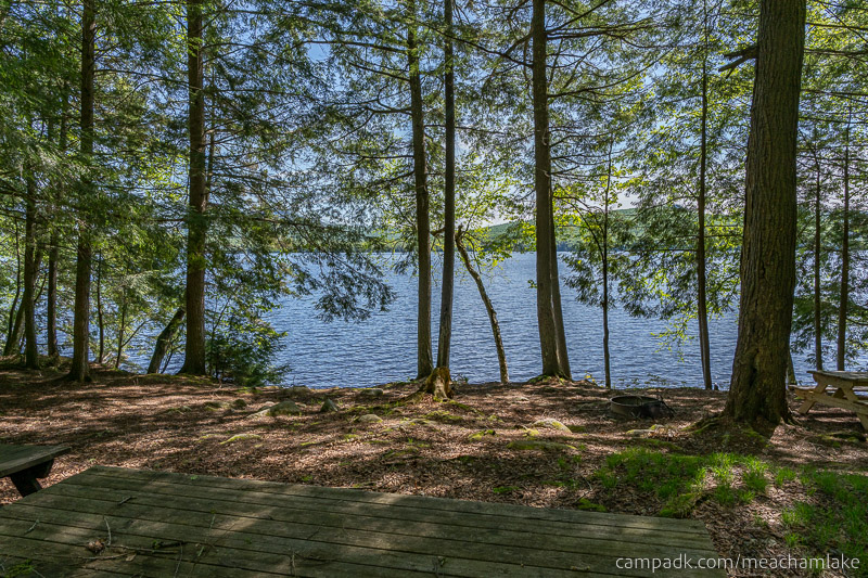 Campsite Photo of Site 192 at Meacham Lake Campground, New York - Cross Site View