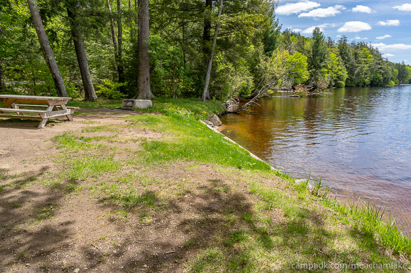 Campsite Photo of Site 166 at Meacham Lake Campground, New York - Cross Site View