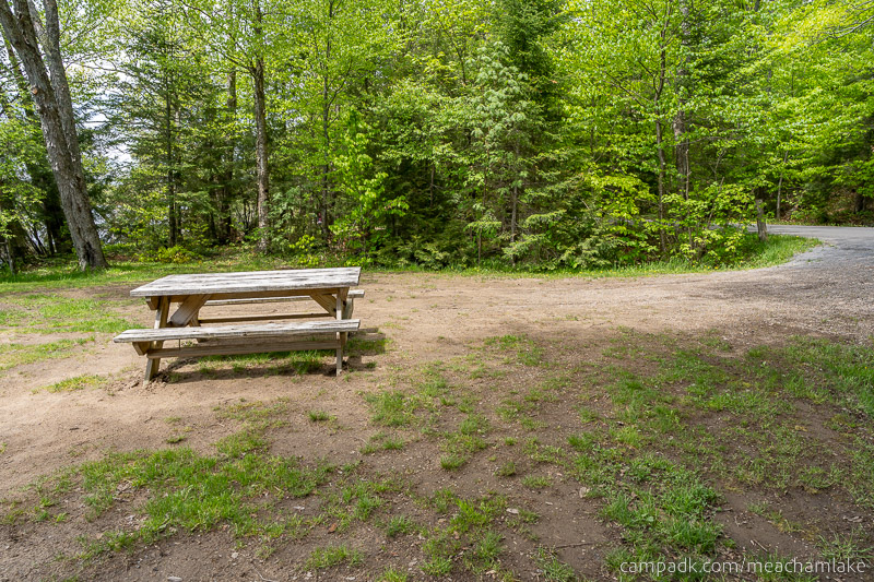 Campsite Photo of Site 166 at Meacham Lake Campground, New York - Cross Site View