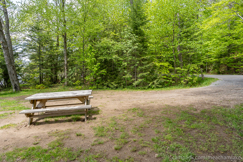 Campsite Photo of Site 166 at Meacham Lake Campground, New York - Cross Site View