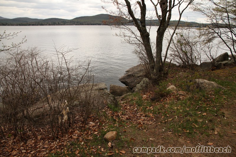 Campsite Photo of Site 193 at Moffitt Beach Campground, New York - Pathway Down to Water
