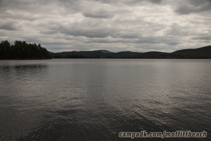 Campsite Photo of Site 193 at Moffitt Beach Campground, New York - View from Shoreline