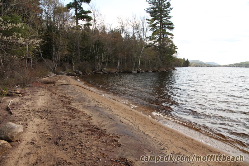 Campsite Photo of Site 118 at Moffitt Beach Campground, New York - Shoreline