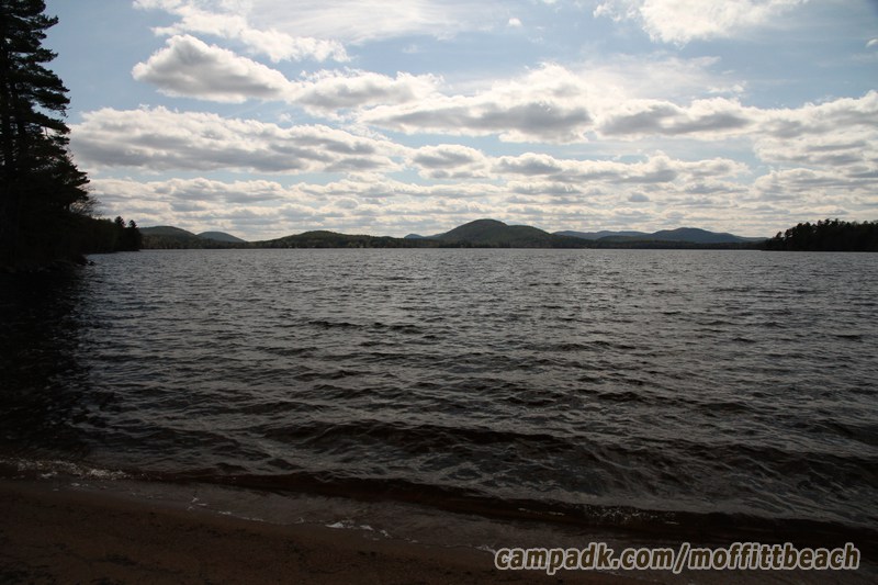 Campsite Photo of Site 118 at Moffitt Beach Campground, New York - View from Shoreline