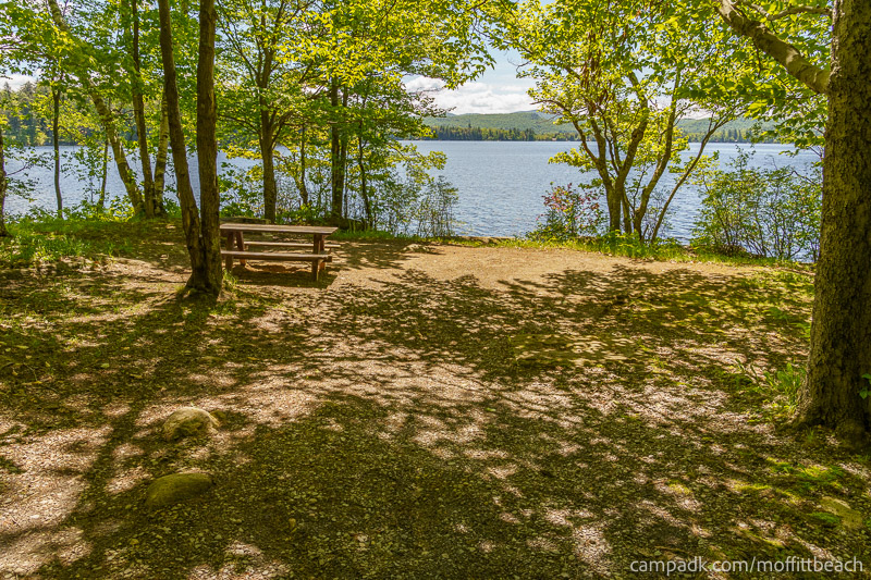 Campsite Photo of Site 193 at Moffitt Beach Campground, New York - Looking at Site from Part Way In